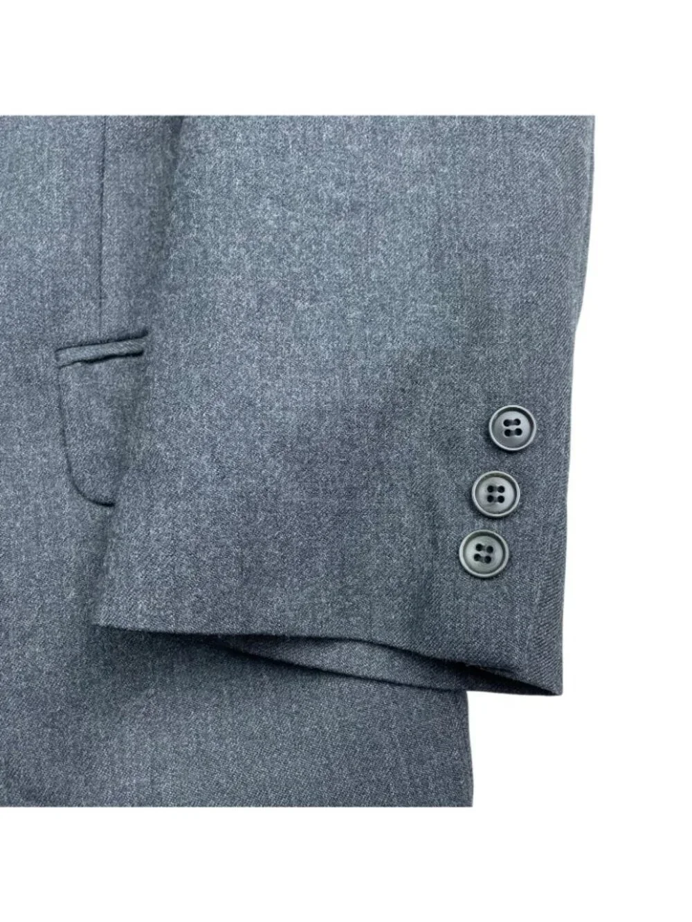 VTG United Colors Of Benetton Men's Flannel Blazer Gray • Italy • 42R US--52 EU